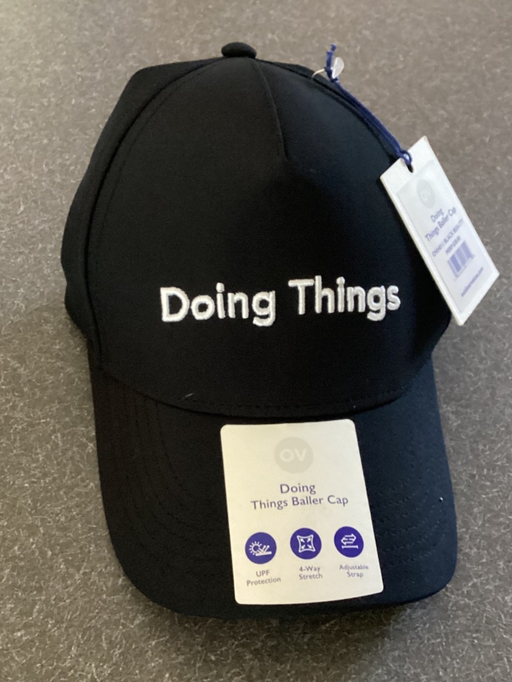 Adult Black “Doing Things” Baller Cap. Trucker Hat